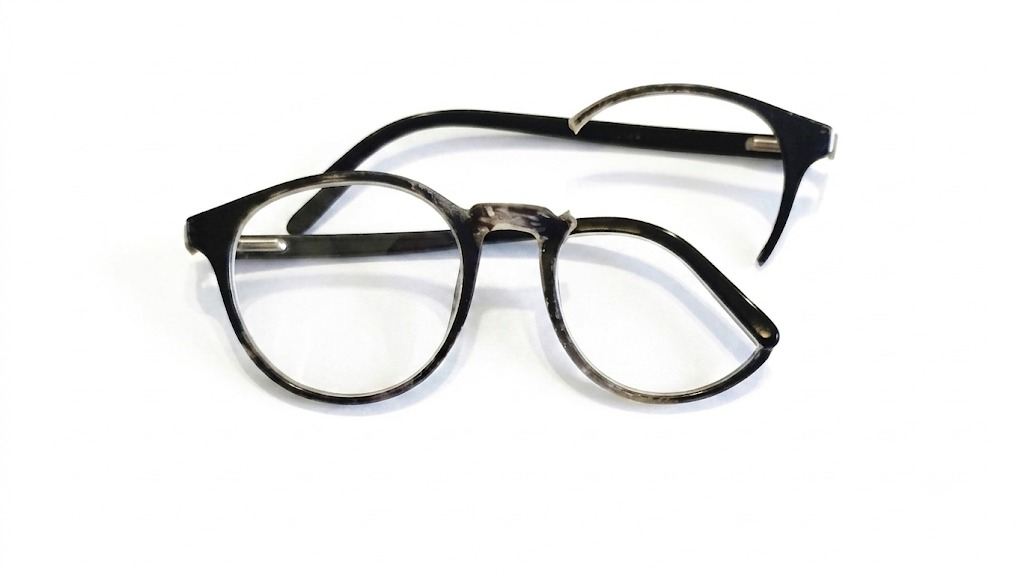 Antes: Adaptação das lentes em nova armação